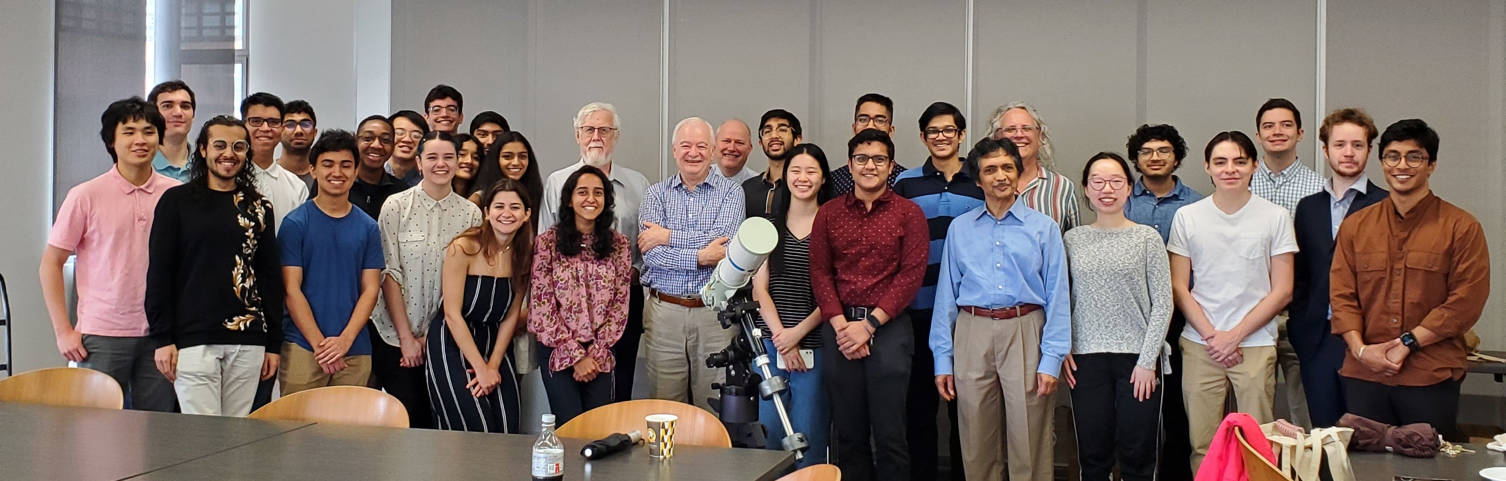 Geometry of Space Telescope Donation Ceremony